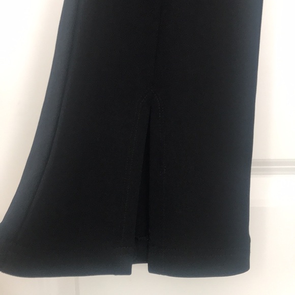 ABS Black Pants with Bottom Slit - Picture 4 of 6